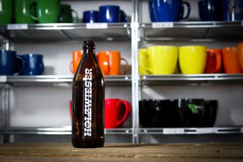 Bierflasche mit eigenem Logo bedruckt
